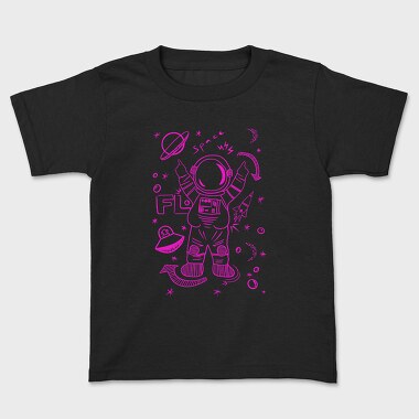 Space Explorer Glow, Tricou Copii