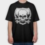 Skull Crossbones Shield, Tricou Oversize Barbati (Unisex)