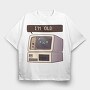 Vintage Tech Nostalgia, Tricou Oversize Barbati (Unisex)