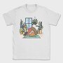 Yoga Cat Zen Studio, Tricou Barbati (Unisex)