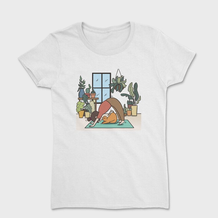 Yoga Cat Zen Studio, Tricou Femei