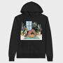 Yoga Cat Zen Studio, Hanorac Oversize Barbati (Unisex)