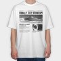 Ufo Newspaper, Tricou Oversize Barbati (Unisex)