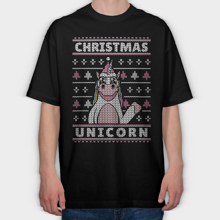 Uglysweatter Unicorn, Tricou Oversize Barbati (Unisex)