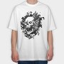 Skull Crown Roar, Tricou Oversize Barbati (Unisex)