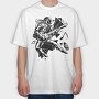 Astronaut Guitar Jam, Tricou Oversize Barbati (Unisex)