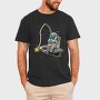 Astronaut Shark Space, Tricou Barbati (Unisex)