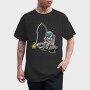 Astronaut Shark Space, Tricou Barbati (Unisex)