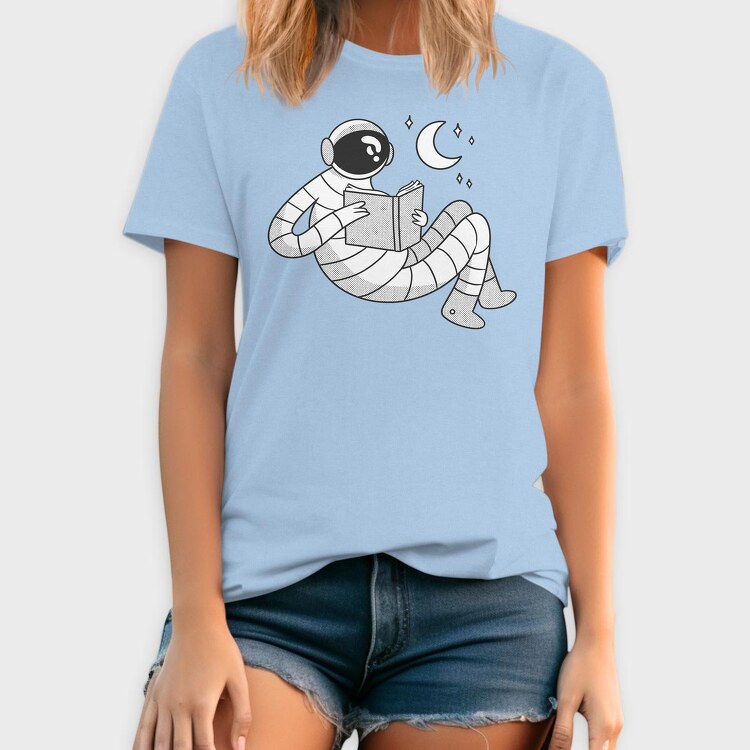 Astronaut Reading, Tricou Barbati (Unisex)