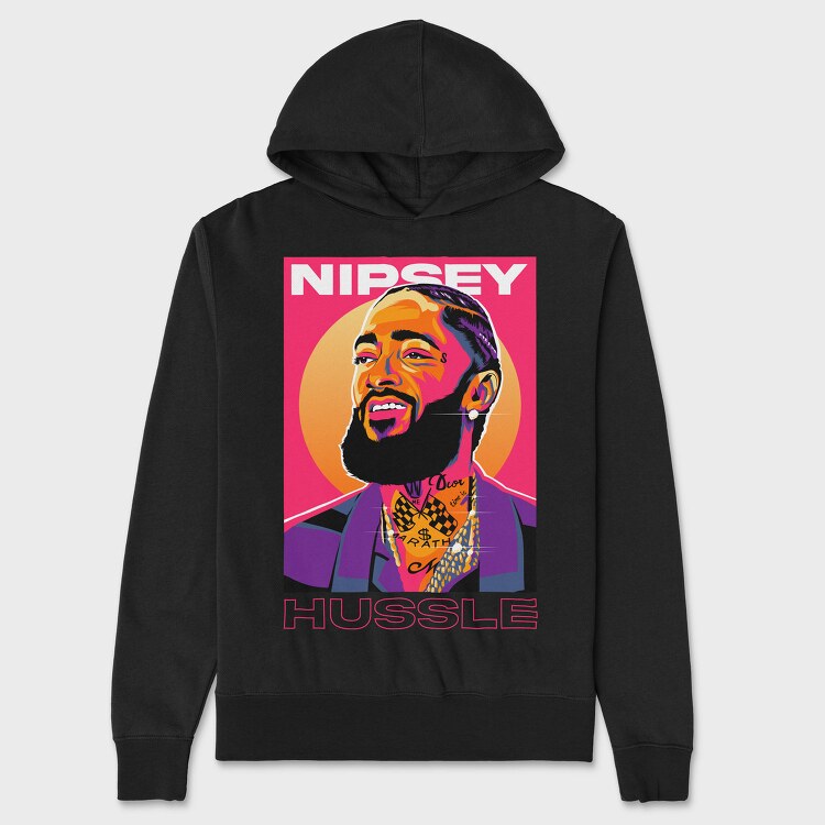 Nipsy Hustle, Hanorac Oversize Barbati (Unisex)
