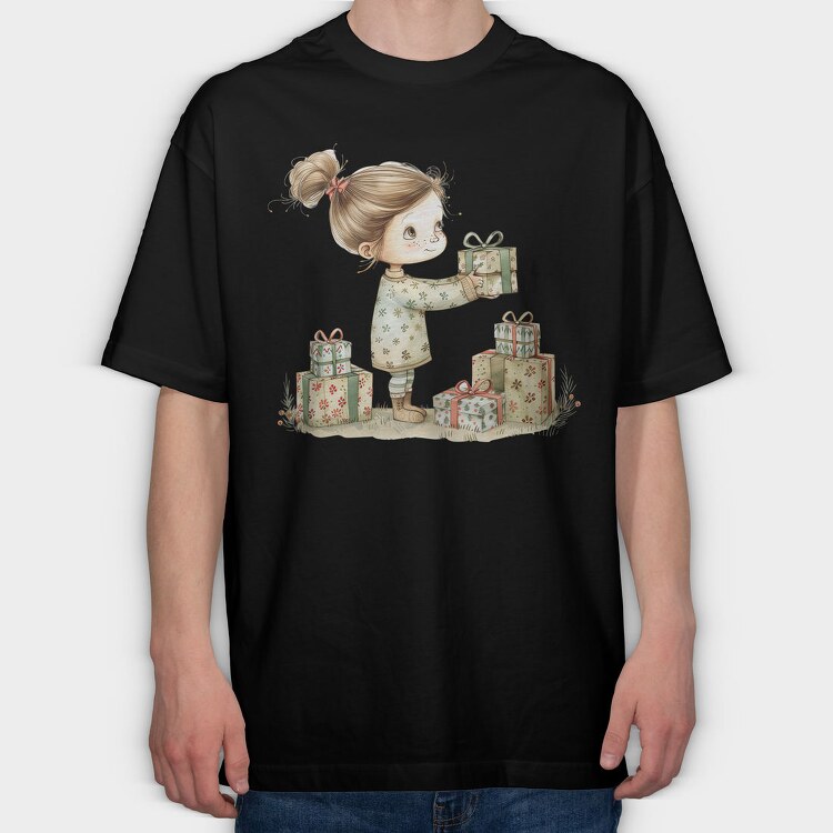 Christmas Gift Bearer, Tricou Oversize Barbati (Unisex)