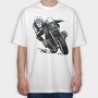 Motorcycle Rider, Tricou Oversize Barbati (Unisex)