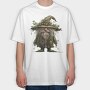 Christmas Gnome Garden, Tricou Oversize Barbati (Unisex)
