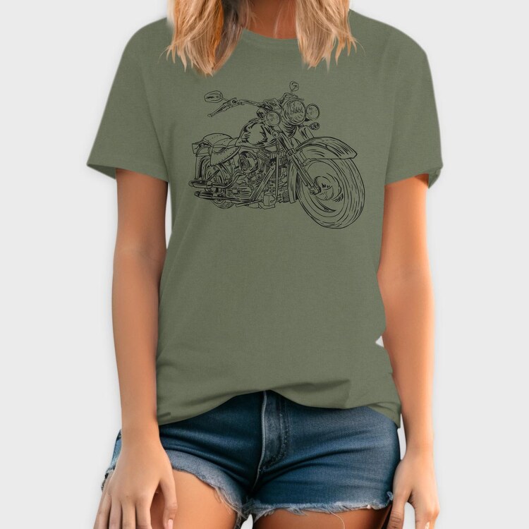 Harley Motorcycle, Tricou Barbati (Unisex)