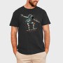 Astronaut Skateboarding, Tricou Barbati (Unisex)