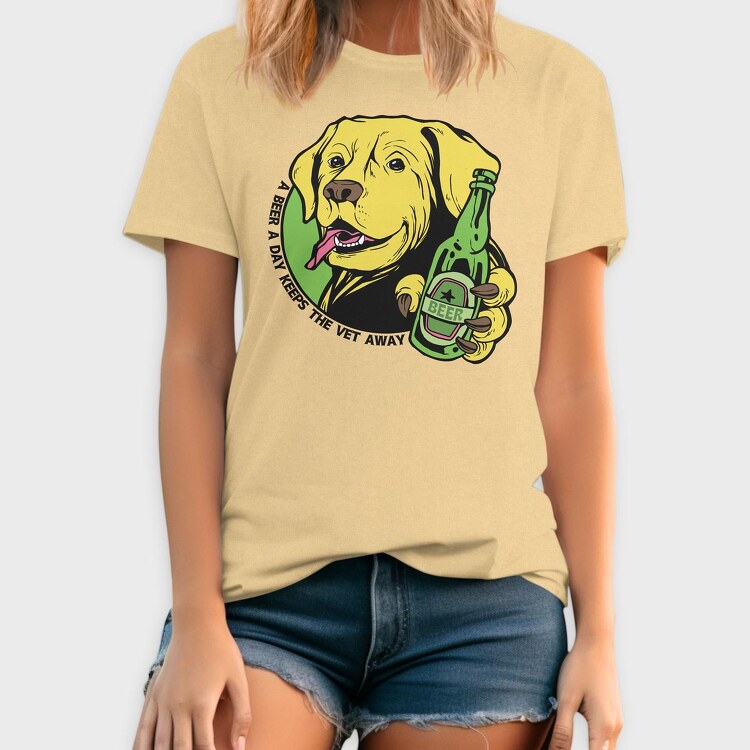 A Beer A Day Keeps Yhe Vet Away, Tricou Barbati (Unisex)