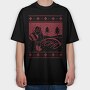 Ugly Sweater Hoho, Tricou Oversize Barbati (Unisex)