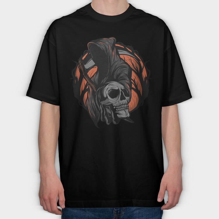 Skull Hammer Roar, Tricou Oversize Barbati (Unisex)