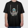 Astronaut Swing, Tricou Oversize Barbati (Unisex)