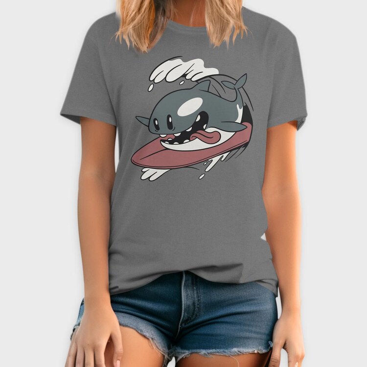 Surfing Orca, Tricou Barbati (Unisex)