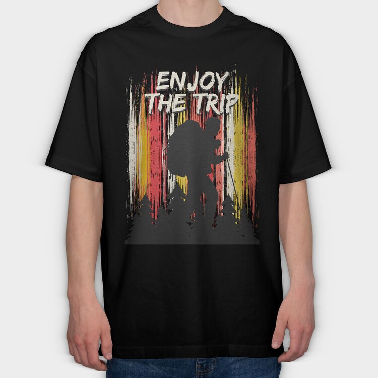 Hiking Adventure Trip, Tricou Oversize Barbati (Unisex)