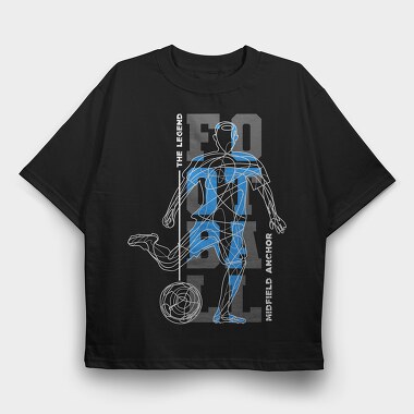 Midfield Anchor Football, Tricou Oversize Barbati (Unisex)