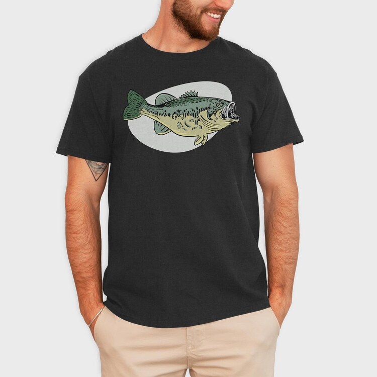 Bass Fish, Tricou Barbati (Unisex)