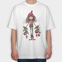 Christmas Girl Bells, Tricou Oversize Barbati (Unisex)