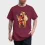 Santa Reindeer Hug, Tricou Barbati (Unisex)