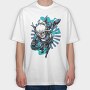 Cyber Ninja, Tricou Oversize Barbati (Unisex)