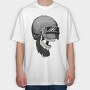 Skull Helmet Rider, Tricou Oversize Barbati (Unisex)