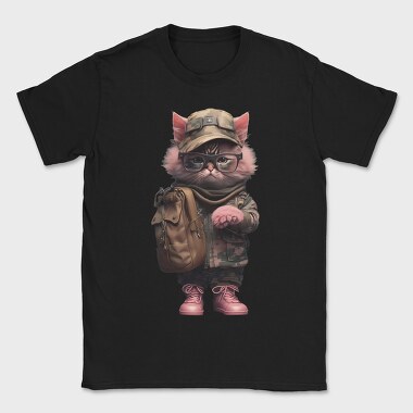 Cat Soldier, Tricou Barbati (Unisex)