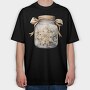 Christmas Floral Bow, Tricou Oversize Barbati (Unisex)