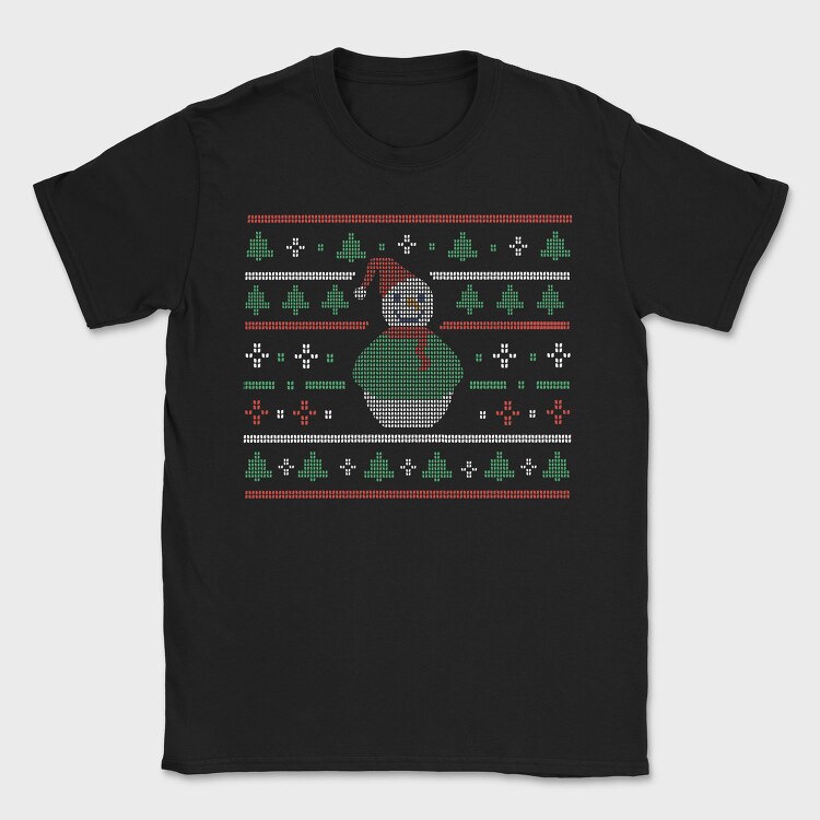 Uglysweater Snowman, Tricou Barbati (Unisex)