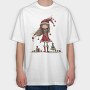 Christmas Girl Christmas Tree, Tricou Oversize Barbati (Unisex)