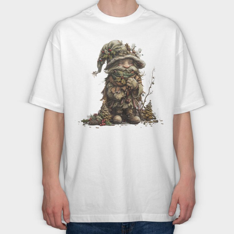 Christmas Gnome Ornament, Tricou Oversize Barbati (Unisex)