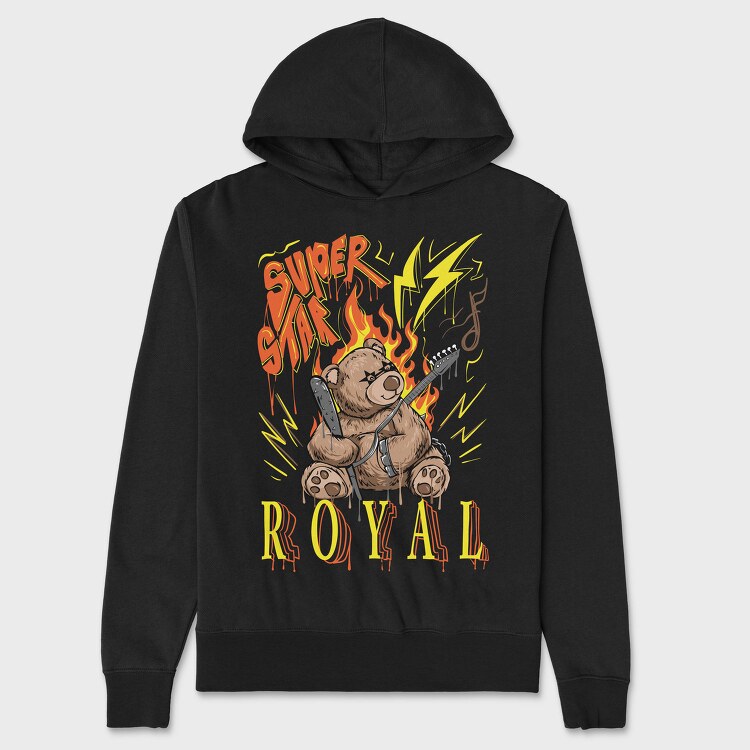 Super Bear Rock, Hanorac Oversize Barbati (Unisex)