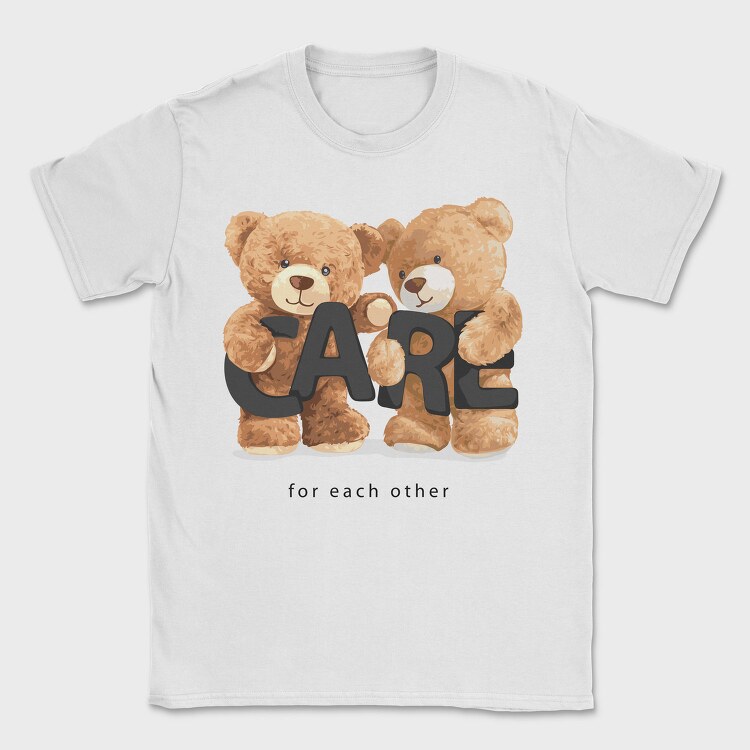 Teddy Bear Care, Tricou Barbati (Unisex)