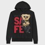 Teddy Bear Police Safe, Hanorac Oversize Barbati (Unisex)