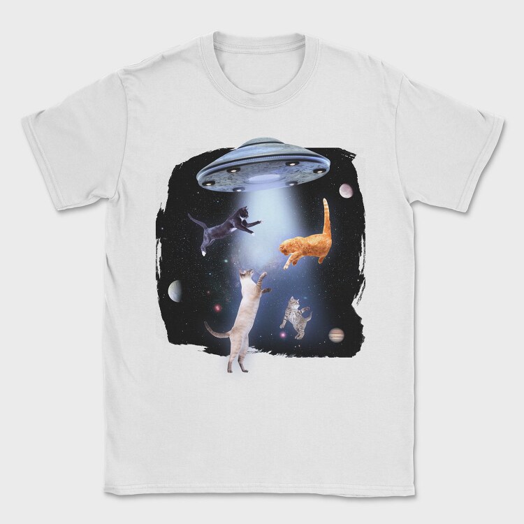 Ufo Cats, Tricou Barbati (Unisex)
