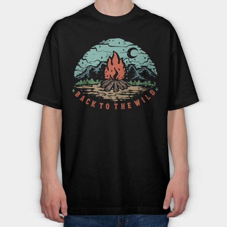 Back To The Wild, Tricou Oversize Barbati (Unisex)