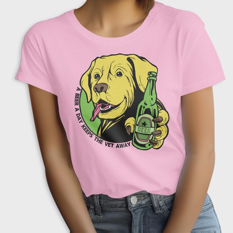 A Beer A Day Keeps Yhe Vet Away, Tricou Femei