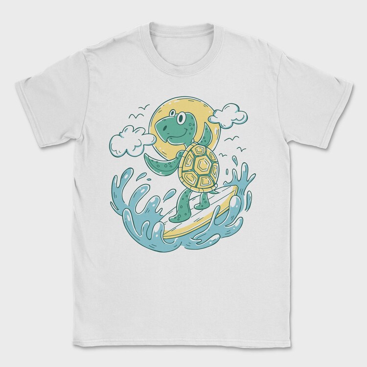 Turtle Surfing, Tricou Barbati (Unisex)