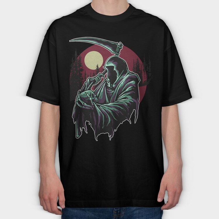 Grim Reaper Moon, Tricou Oversize Barbati (Unisex)