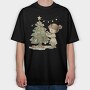 Christmas Girl Climber, Tricou Oversize Barbati (Unisex)