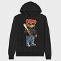 Urban Bear Biker, Hanorac Oversize Barbati (Unisex)
