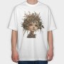 Christmas Flower Girl 101023467, Tricou Oversize Barbati (Unisex)