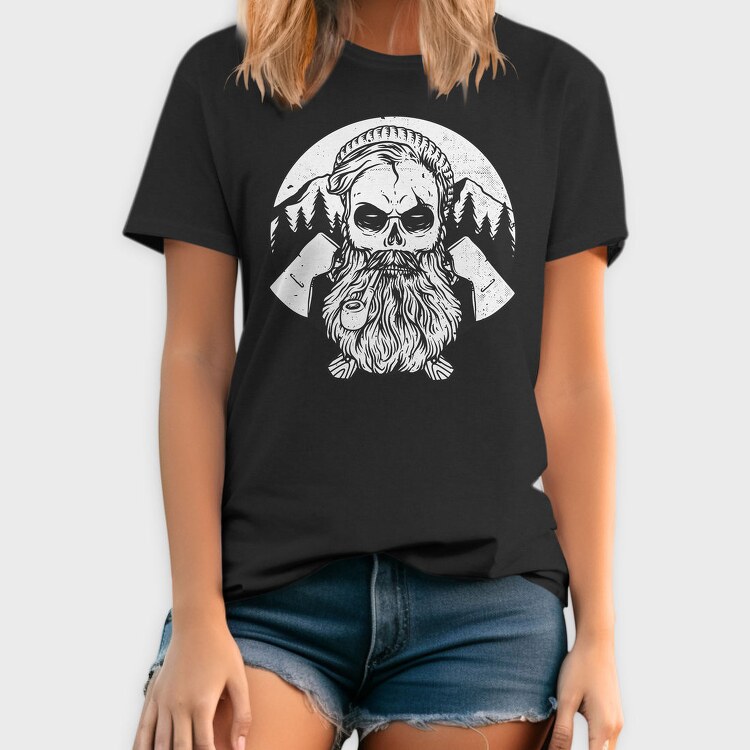 Skull Mountain Pipe, Tricou Barbati (Unisex)