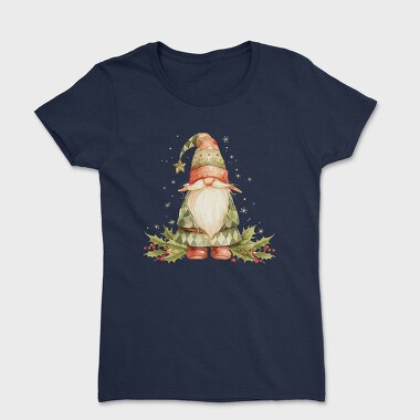 Christmas Gnome Watercolor, Tricou Femei