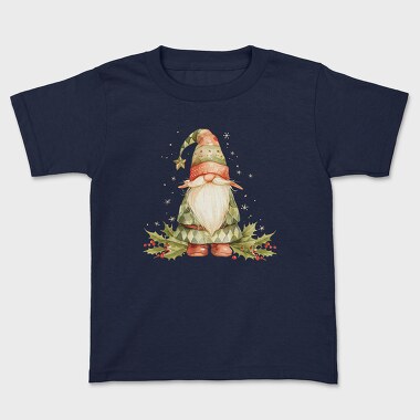 Christmas Gnome Watercolor, Tricou Copii